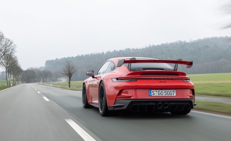 2022 Porsche 911 GT3 (Color: Guards Red) Rear Wallpapers 450x275 (19)