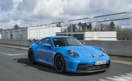 2022 Porsche 911 GT3 (Color: Shark Blue) Front Three-Quarter Wallpapers 450x275 (119)