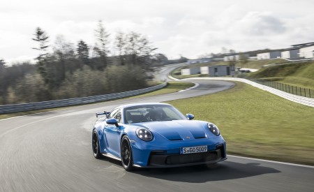 2022 Porsche 911 GT3 (Color: Shark Blue) Front Three-Quarter Wallpapers 450x275 (116)