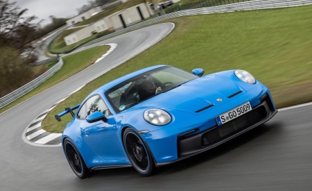 2022 Porsche 911 GT3 (Color: Shark Blue) Front Three-Quarter Wallpapers 450x275 (91)