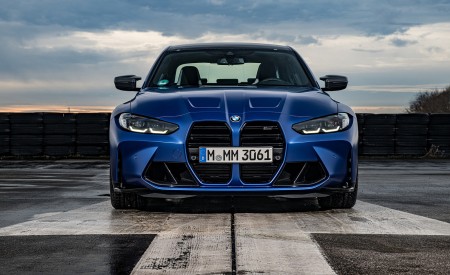2021 BMW M3 Competition Sedan (Color: Frozen Portimao Blue Metallic) Front Wallpapers 450x275 (70)