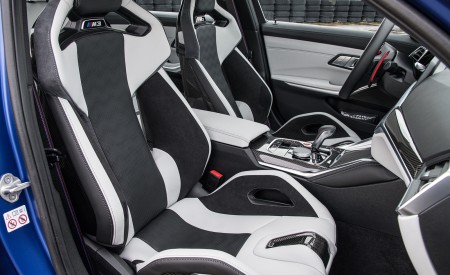 2021 BMW M3 Competition Sedan (Color: Frozen Portimao Blue Metallic) Interior Front Seats Wallpapers 450x275 (110)