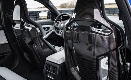 2021 BMW M3 Competition Sedan (Color: Frozen Portimao Blue Metallic) Interior Seats Wallpapers 450x275 (114)