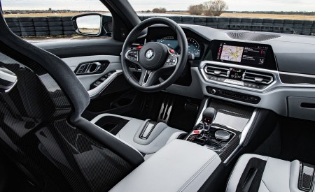 2021 BMW M3 Competition Sedan (Color: Frozen Portimao Blue Metallic) Interior Wallpapers 450x275 (98)