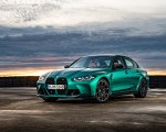 2021 BMW M3 Competition Sedan (Color: Isle of Men Green) Front Three-Quarter Wallpapers 150x120
