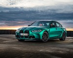 2021 BMW M3 Competition Sedan (Color: Isle of Men Green) Front Three-Quarter Wallpapers 150x120