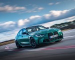 2021 BMW M3 Competition Sedan (Color: Isle of Men Green) Front Three-Quarter Wallpapers 150x120