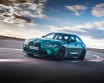 2021 BMW M3 Competition Sedan (Color: Isle of Men Green) Front Three-Quarter Wallpapers 150x120