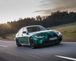 2021 BMW M3 Competition Sedan (Color: Isle of Men Green) Front Three-Quarter Wallpapers 150x120