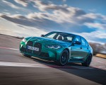 2021 BMW M3 Competition Sedan (Color: Isle of Men Green) Front Three-Quarter Wallpapers 150x120