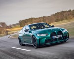 2021 BMW M3 Competition Sedan (Color: Isle of Men Green) Front Three-Quarter Wallpapers 150x120