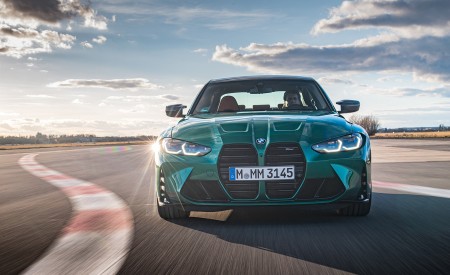 2021 BMW M3 Competition Sedan (Color: Isle of Men Green) Front Wallpapers 450x275 (120)