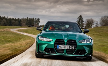 2021 BMW M3 Competition Sedan (Color: Isle of Men Green) Front Wallpapers 450x275 (130)