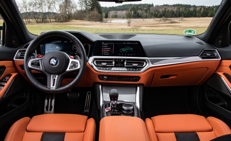 2021 BMW M3 Competition Sedan (Color: Isle of Men Green) Interior Cockpit Wallpapers  450x275 (159)