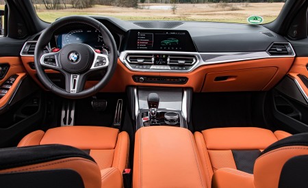 2021 BMW M3 Competition Sedan (Color: Isle of Men Green) Interior Cockpit Wallpapers  450x275 (158)
