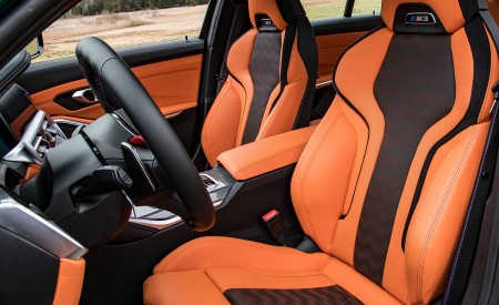 2021 BMW M3 Competition Sedan (Color: Isle of Men Green) Interior Front Seats Wallpapers 450x275 (156)