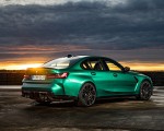 2021 BMW M3 Competition Sedan (Color: Isle of Men Green) Rear Three-Quarter Wallpapers 150x120