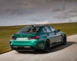 2021 BMW M3 Competition Sedan (Color: Isle of Men Green) Rear Three-Quarter Wallpapers 150x120