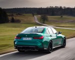 2021 BMW M3 Competition Sedan (Color: Isle of Men Green) Rear Three-Quarter Wallpapers 150x120
