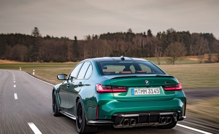 2021 BMW M3 Competition Sedan (Color: Isle of Men Green) Rear Wallpapers 450x275 (133)