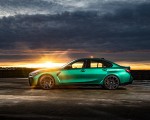 2021 BMW M3 Competition Sedan (Color: Isle of Men Green) Side Wallpapers 150x120