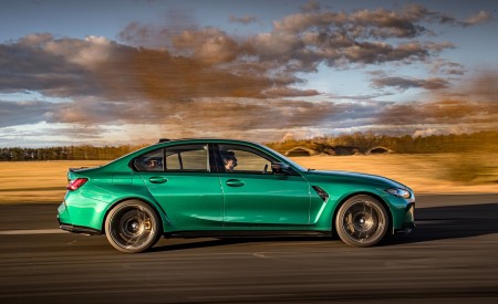 2021 BMW M3 Competition Sedan (Color: Isle of Men Green) Side Wallpapers 450x275 (141)