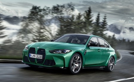 2021 BMW M3 Sedan Front Three-Quarter Wallpapers  450x275 (3)