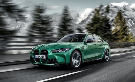 2021 BMW M3 Sedan Front Three-Quarter Wallpapers  450x275 (4)