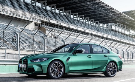 2021 BMW M3 Sedan Front Three-Quarter Wallpapers  450x275 (193)