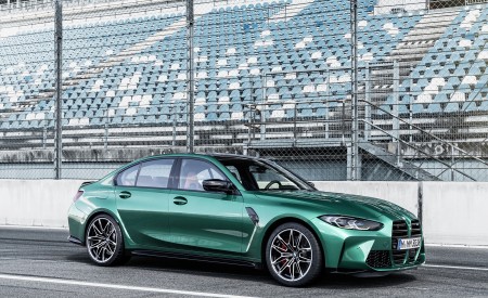 2021 BMW M3 Sedan Front Three-Quarter Wallpapers  450x275 (194)