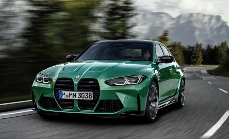 2021 BMW M3 Sedan Front Three-Quarter Wallpapers  450x275 (2)