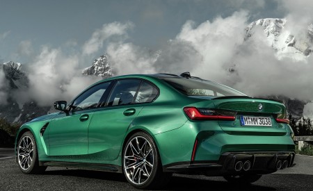 2021 BMW M3 Sedan Rear Three-Quarter Wallpapers  450x275 (23)
