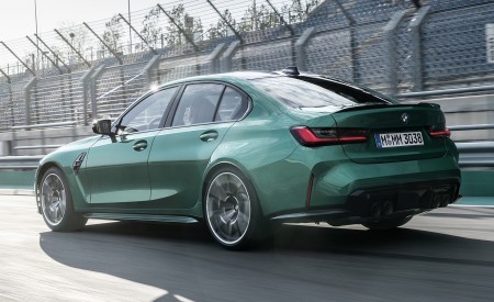 2021 BMW M3 Sedan Rear Three-Quarter Wallpapers  450x275 (182)