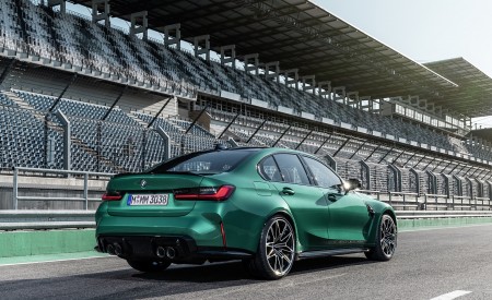 2021 BMW M3 Sedan Rear Three-Quarter Wallpapers 450x275 (201)