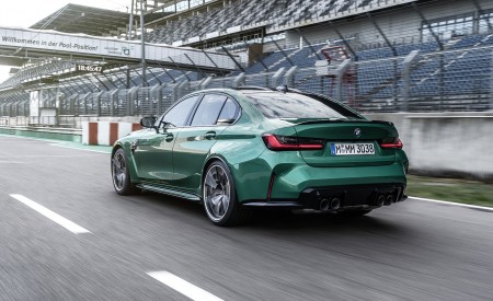 2021 BMW M3 Sedan Rear Three-Quarter Wallpapers 450x275 (183)