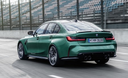 2021 BMW M3 Sedan Rear Three-Quarter Wallpapers 450x275 (173)