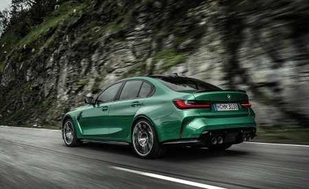 2021 BMW M3 Sedan Rear Three-Quarter Wallpapers 450x275 (9)