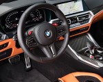 2021 BMW M4 Competition Coupe (Color: Portimao Blue) Interior Steering Wheel Wallpapers 150x120