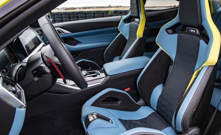 2021 BMW M4 Competition Coupe (Color: Sao Paulo Yellow) Interior Seats Wallpapers 450x275 (116)
