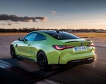 2021 BMW M4 Competition Coupe (Color: Sao Paulo Yellow) Rear Three-Quarter Wallpapers 150x120