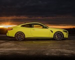2021 BMW M4 Competition Coupe (Color: Sao Paulo Yellow) Side Wallpapers 150x120