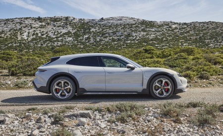 2021 Porsche Taycan 4S Cross Turismo Side Wallpapers 450x275 (88)