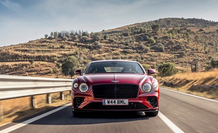2022 Bentley Continental GT Speed (Color: Candy Red) Front Wallpapers 450x275 (2)