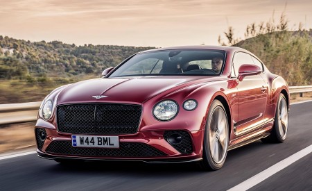 2022 Bentley Continental GT Speed (Color: Candy Red) Front Wallpapers 450x275 (4)