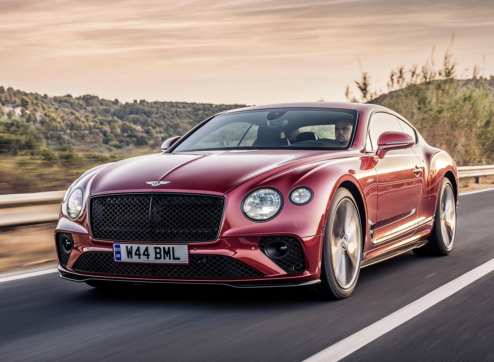 2022 Bentley Continental GT Speed (Color: Candy Red) Front Wallpapers (4)
