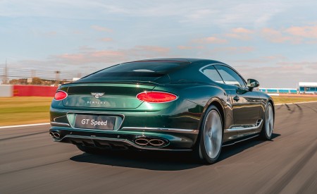 2022 Bentley Continental GT Speed (Color: Verdant) Rear Three-Quarter Wallpapers 450x275 (131)