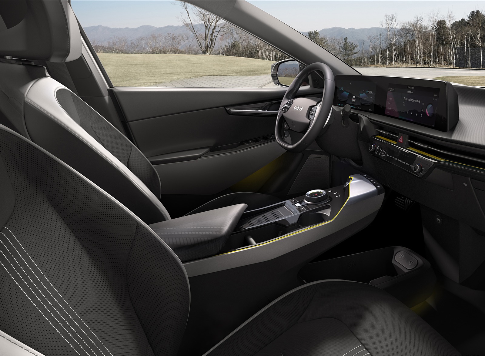 2022 Kia EV6 GT-Line Interior Wallpapers (5)