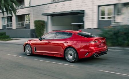 2022 Kia Stinger GT Rear Three-Quarter Wallpapers 450x275 (8)