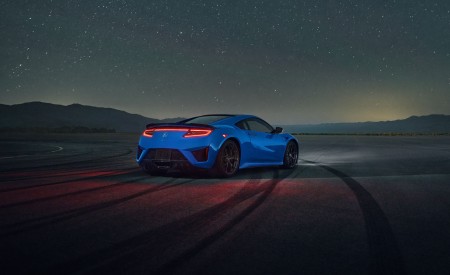 2021 Acura NSX Long Beach Blue Pearl Rear Three-Quarter Wallpapers 450x275 (8)