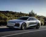 2021 Audi A6 e-tron Concept (Color: Helio Silver) Front Three-Quarter Wallpapers 150x120 (4)
